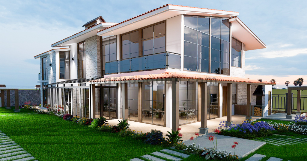 Diseño 3d profesional de casa residencial - Grupo Gaan