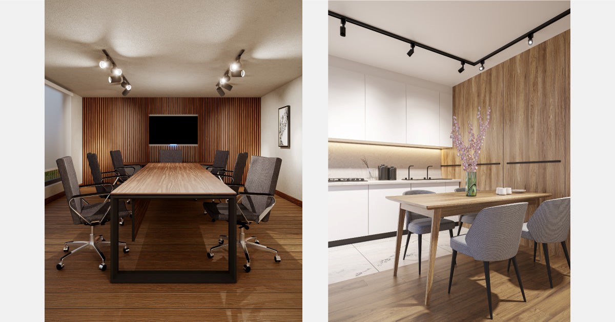 Lámparas de riel - Diseño de interiores