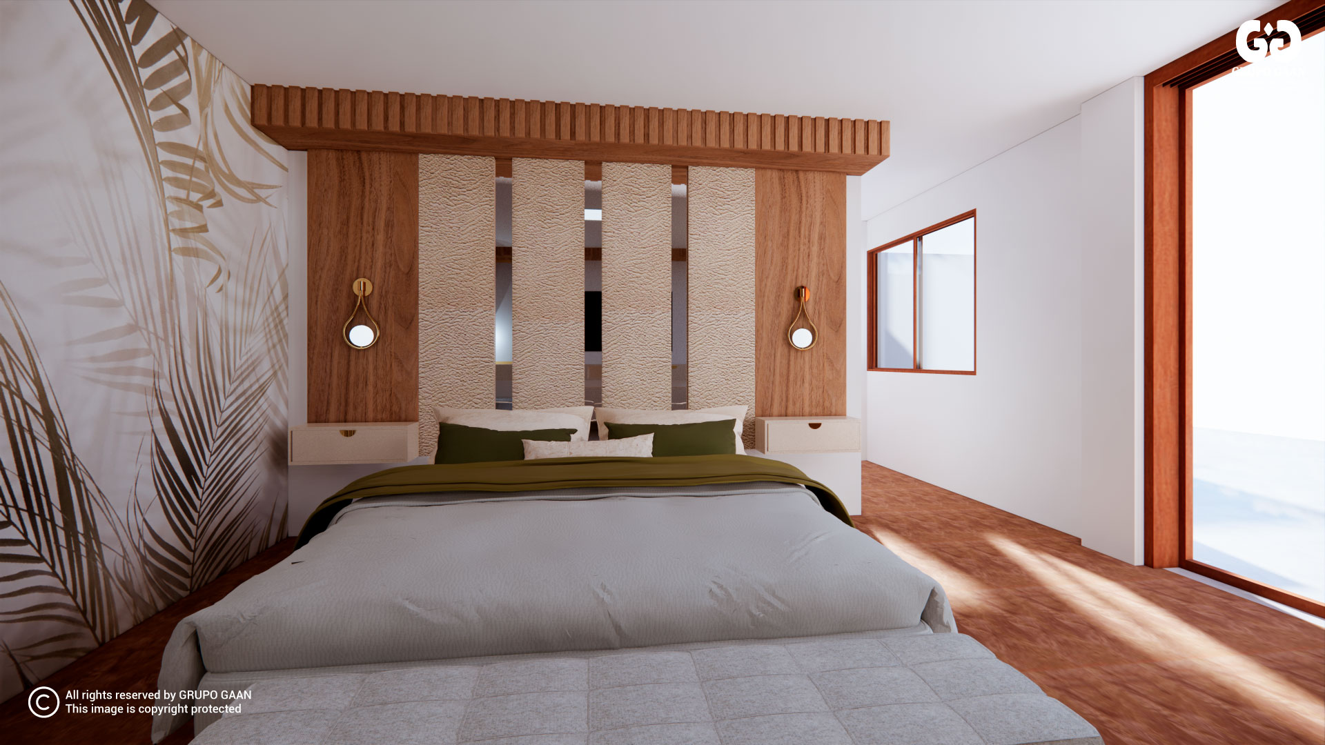 Diseño 3D Render Dormitorio en Cajamarca-Trujillo y Chiclayo 2