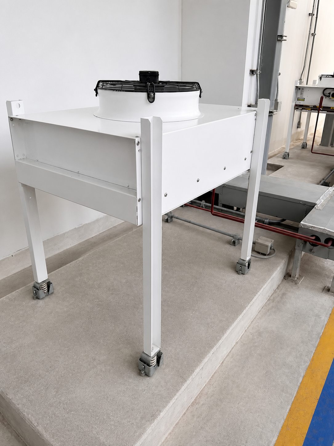 Condensador exterior limpio para sistema de climatización